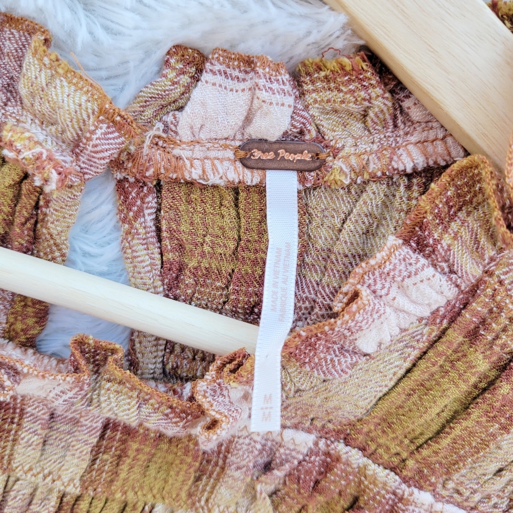 Free People Not‎ Your Average Girl Plaid Top - Picture 5 of 6